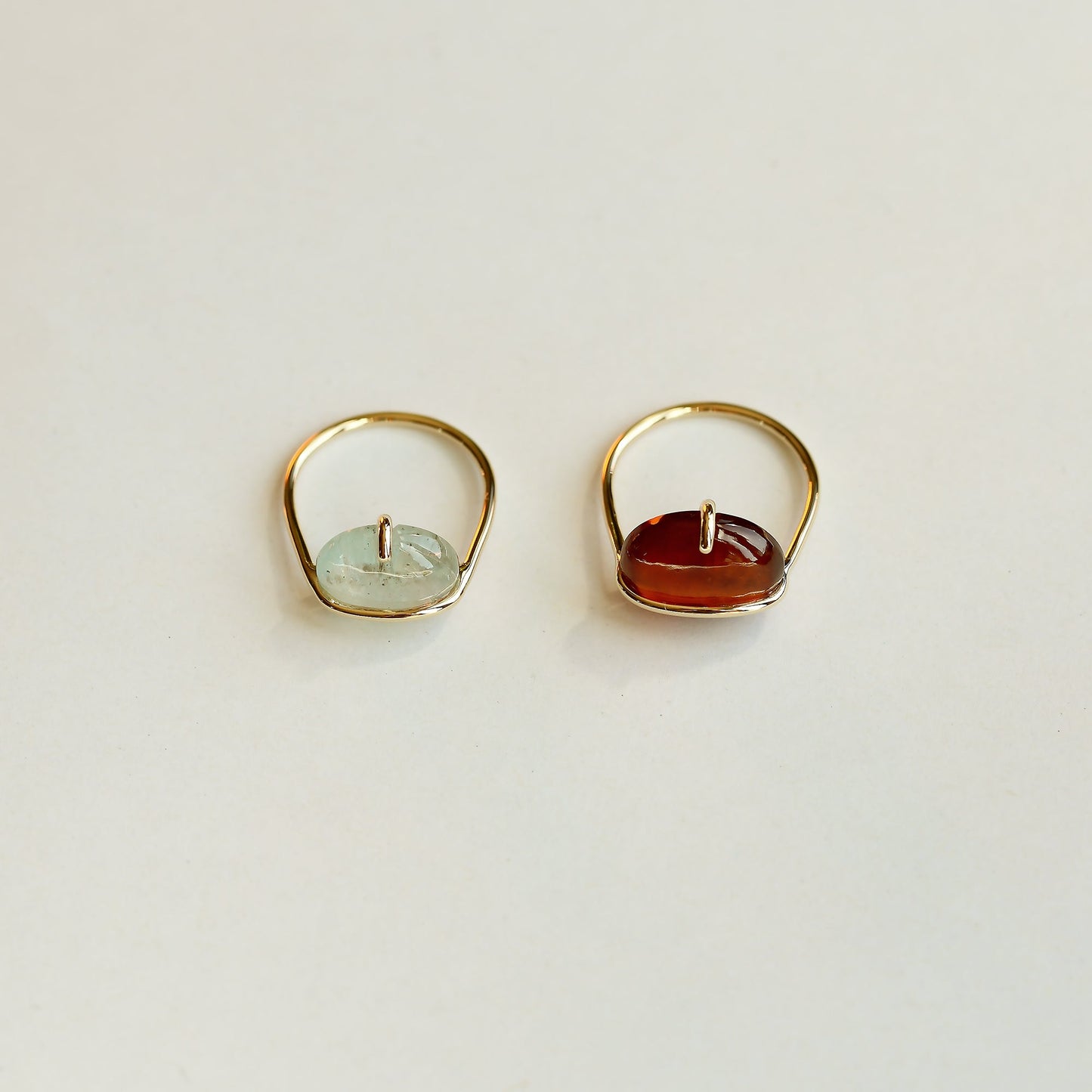 BANDED AQUAMARINE RING