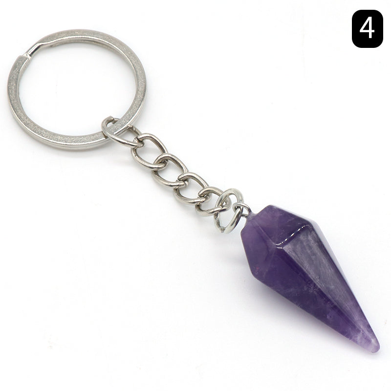 Gemstone Crystal Keychain Set - Natural Healing Stone - Crystal Gift Accessories - New!