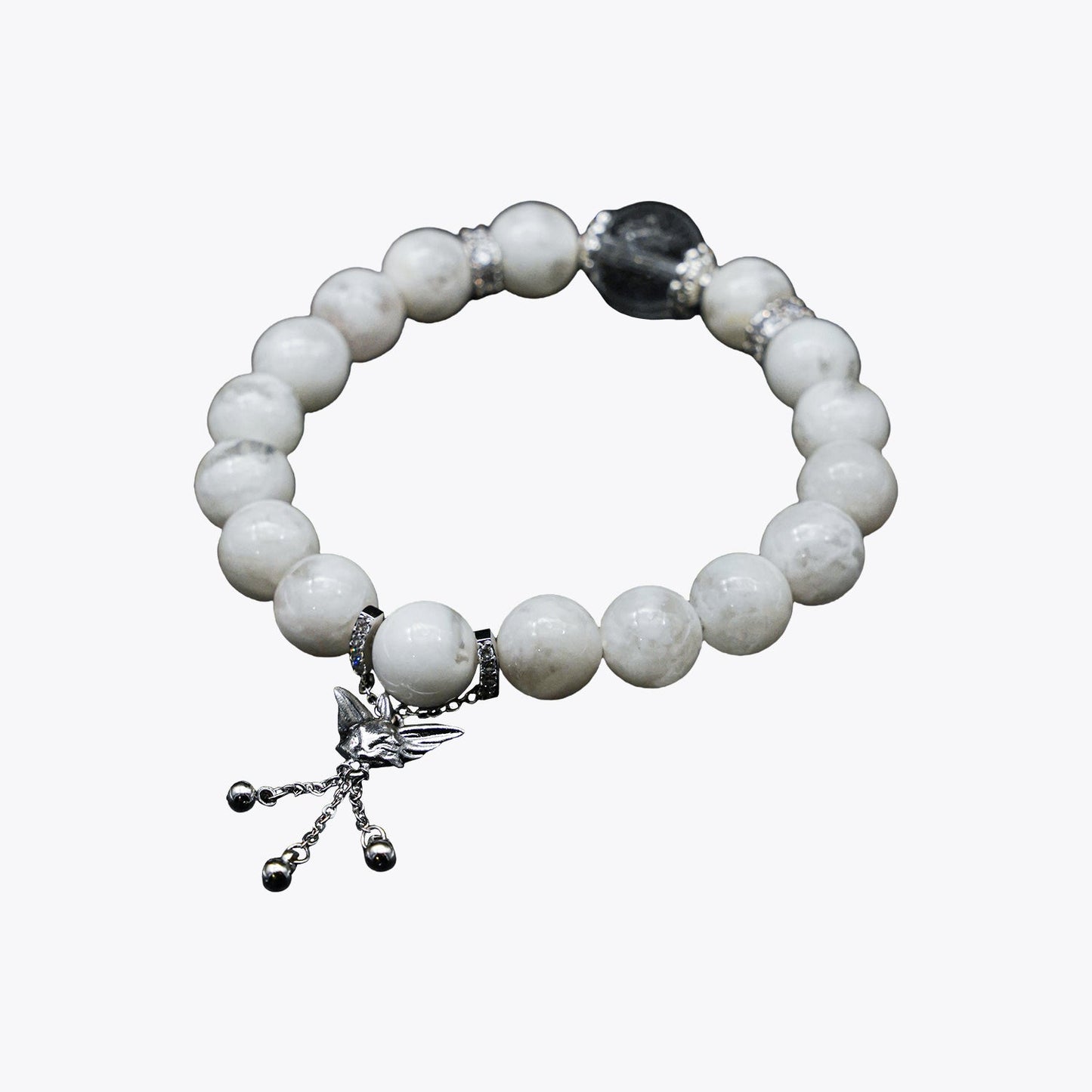 Snowbound Celestial Kitsune Crystal Bracelet