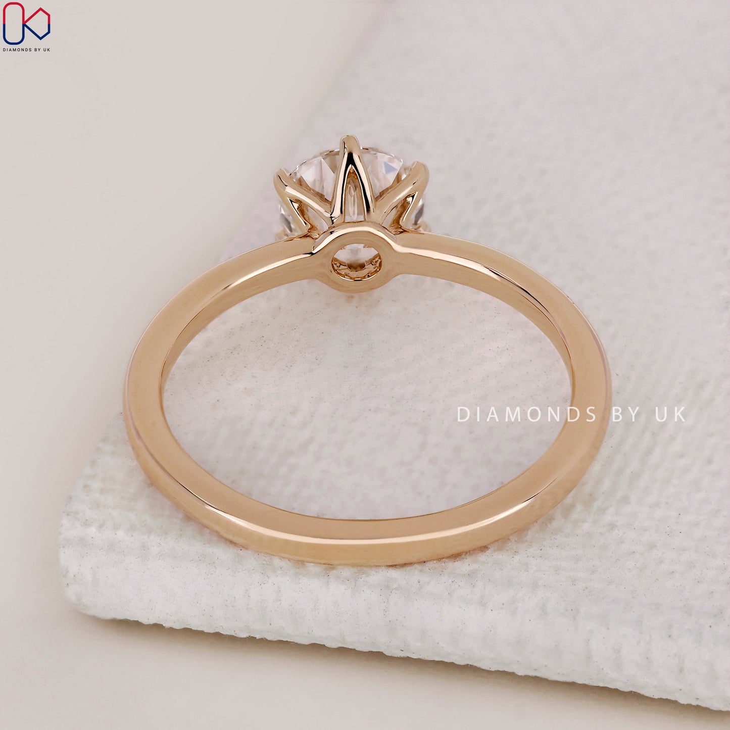 Round Diamond Engagement Ring - Old European Cut