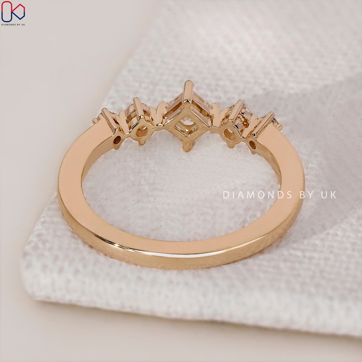 5 Stone Diamond Ring In Yellow Gold