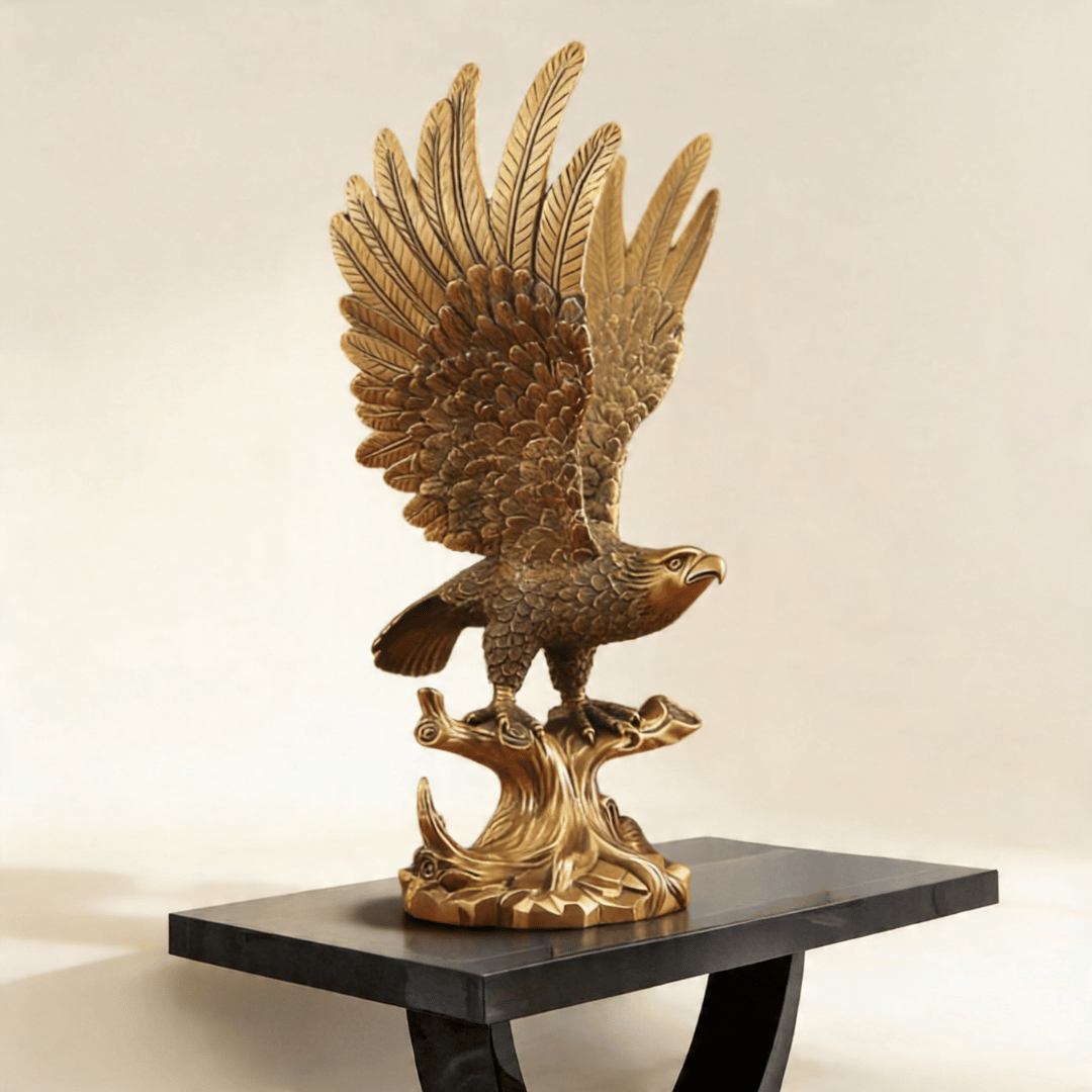 Bronze Flying Eagle Sculpture