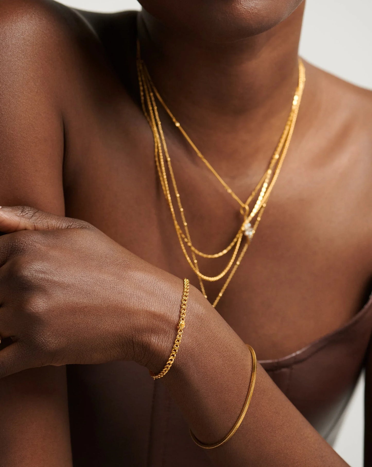 November Birthstone Chain Bracelet | 18K Gold Plated Vermeil/Citrine