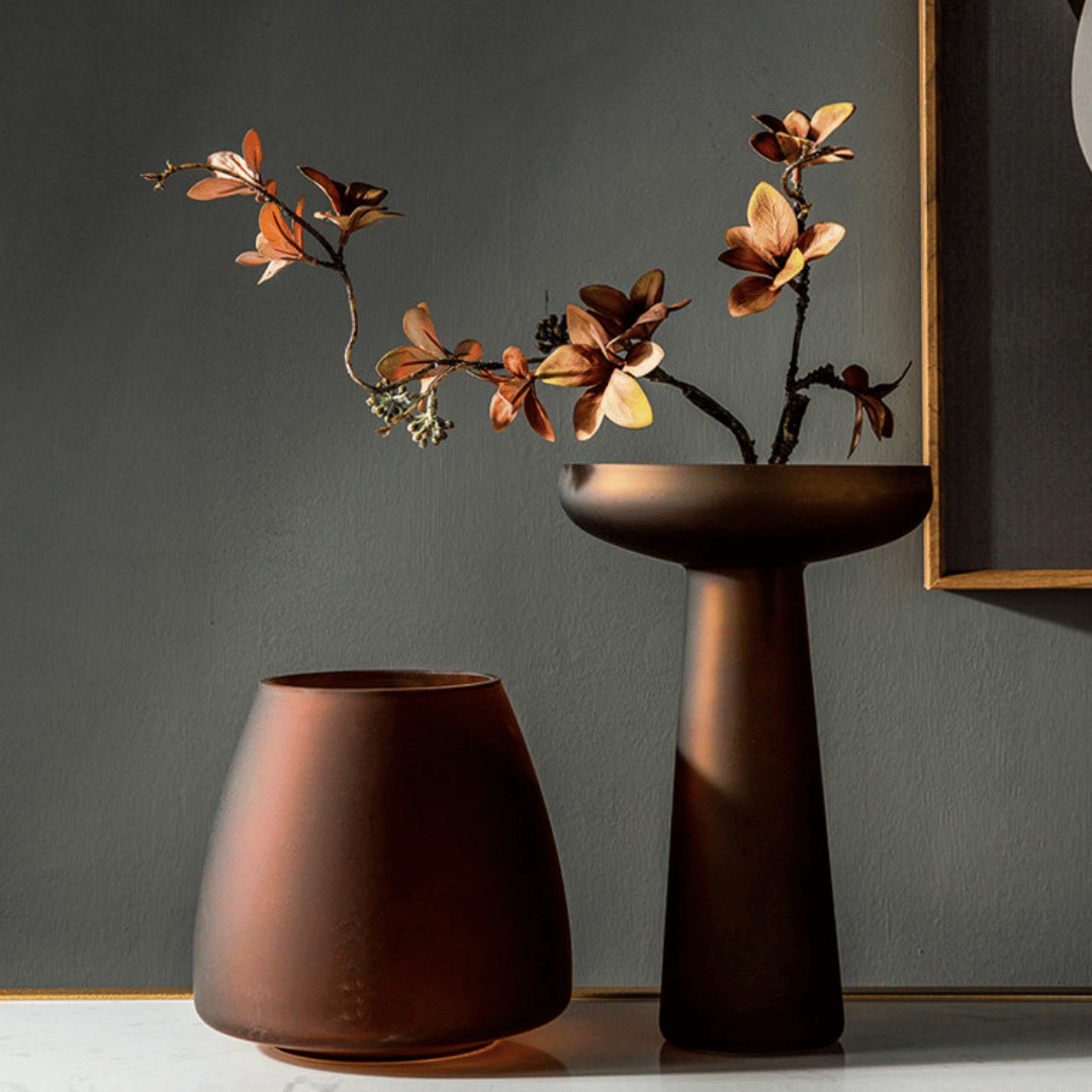 Frosted Glass Vase Collection