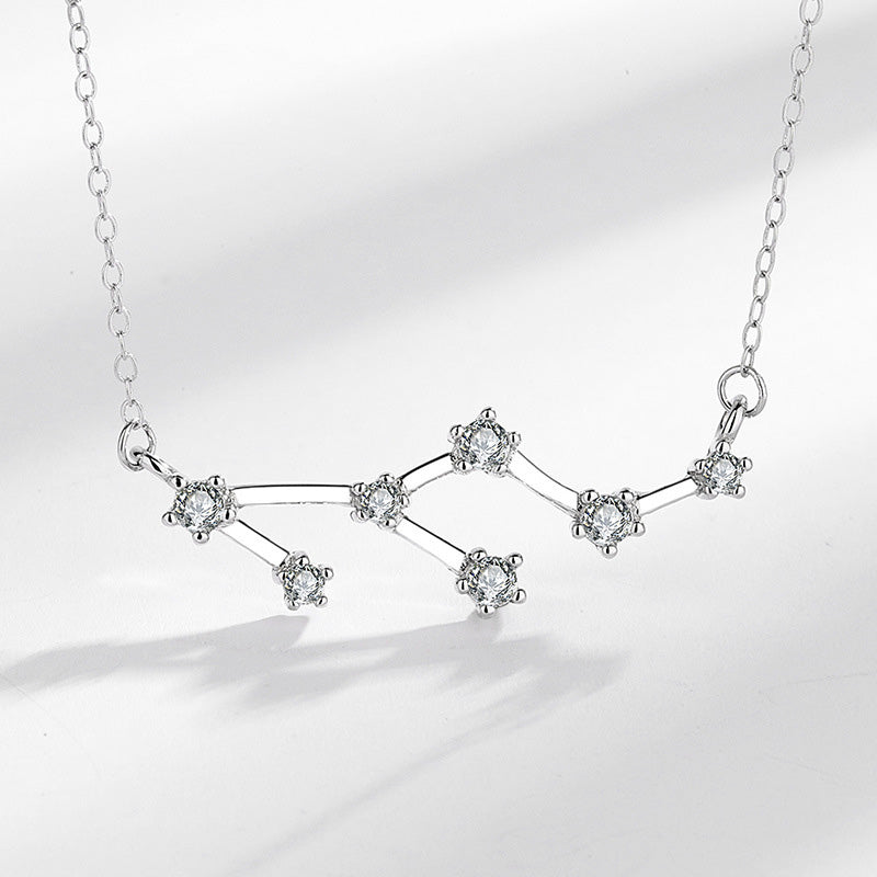Fortune Jewel 925 Sterling Silver 12 Constellations of the Zodiac Astrology Blessing Necklace Pendant