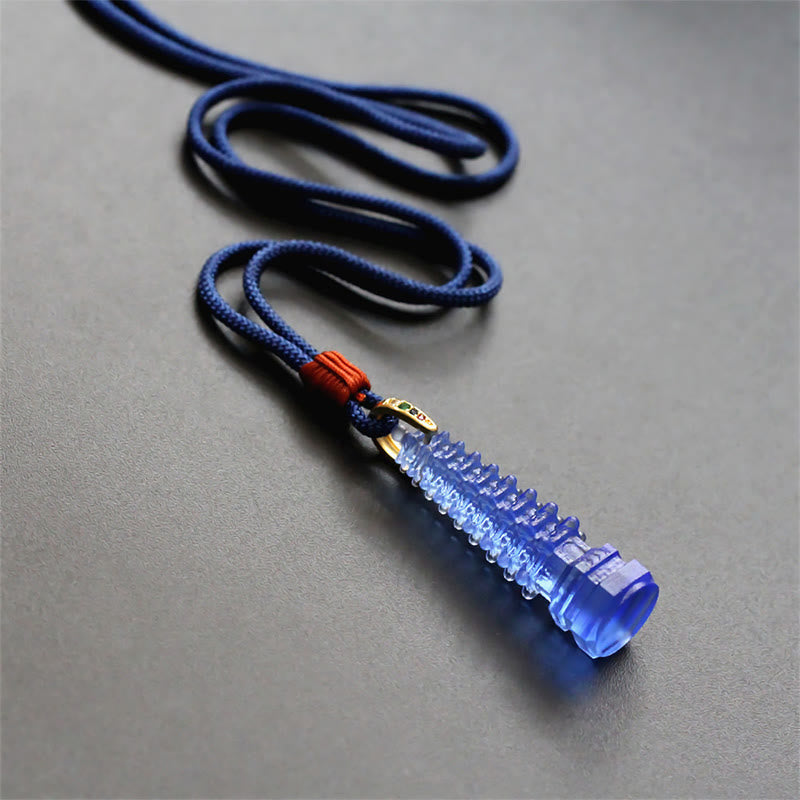 Fortune Jewel Liuli Ancient Pagoda Wisdom Necklace