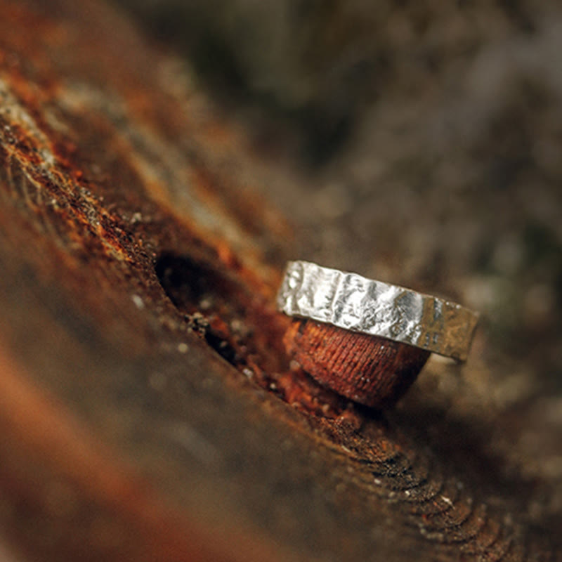Fortune Jewel 925 Sterling Silver Simple Design Blessing Couple Ring