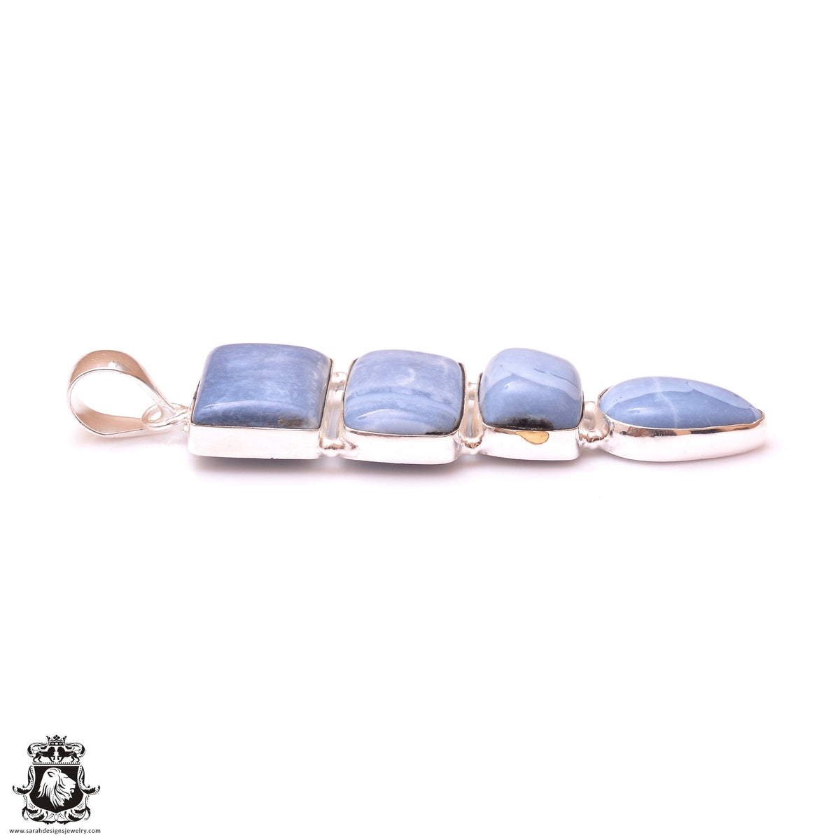 Blue Owyhee Opal Pendant & 3MM Italian Chain P10107