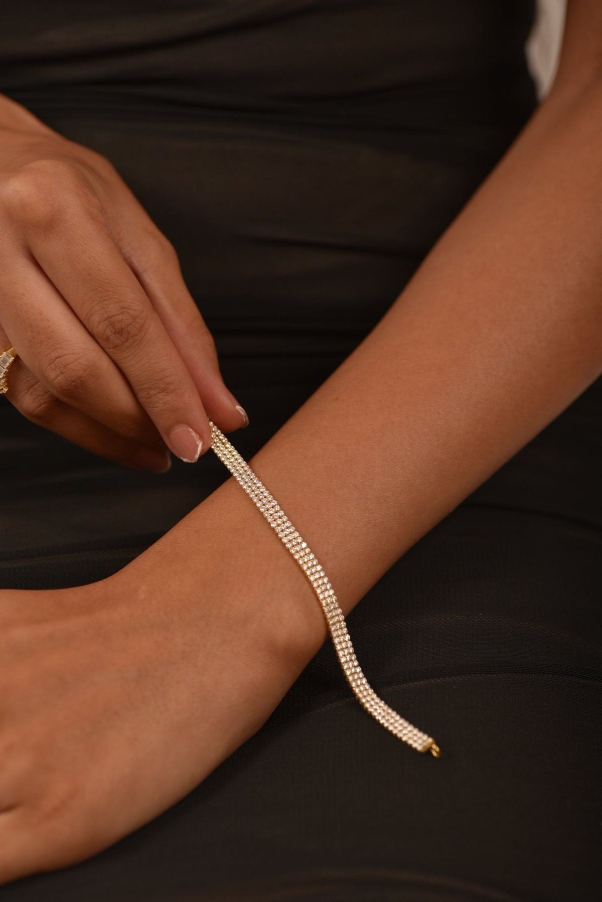 5 Carat Three Row Diamond Tennis Bracelet