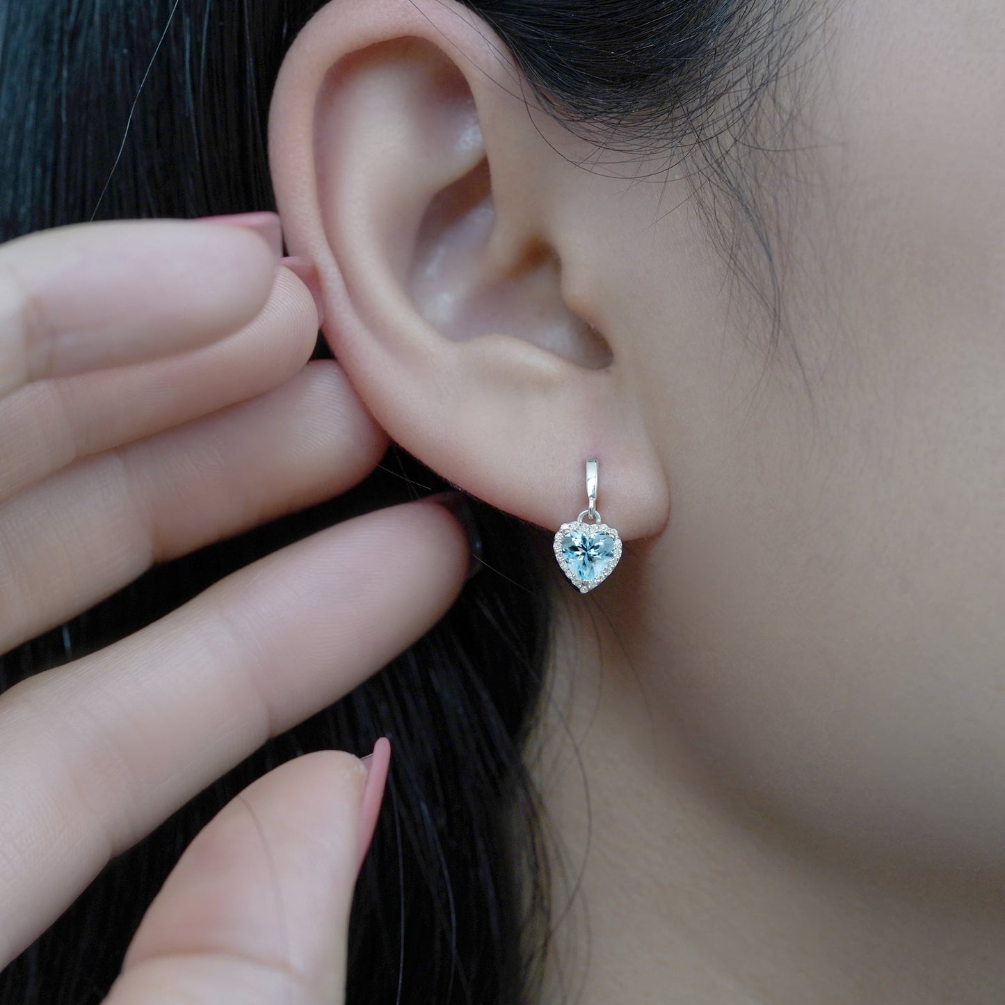 Forever Heart 1.25 Carat Birthstone Earrings