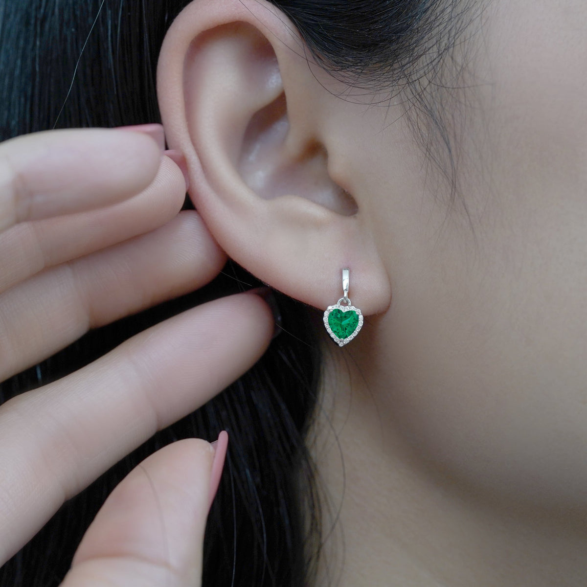 Forever Heart 1.25 Carat Birthstone Earrings