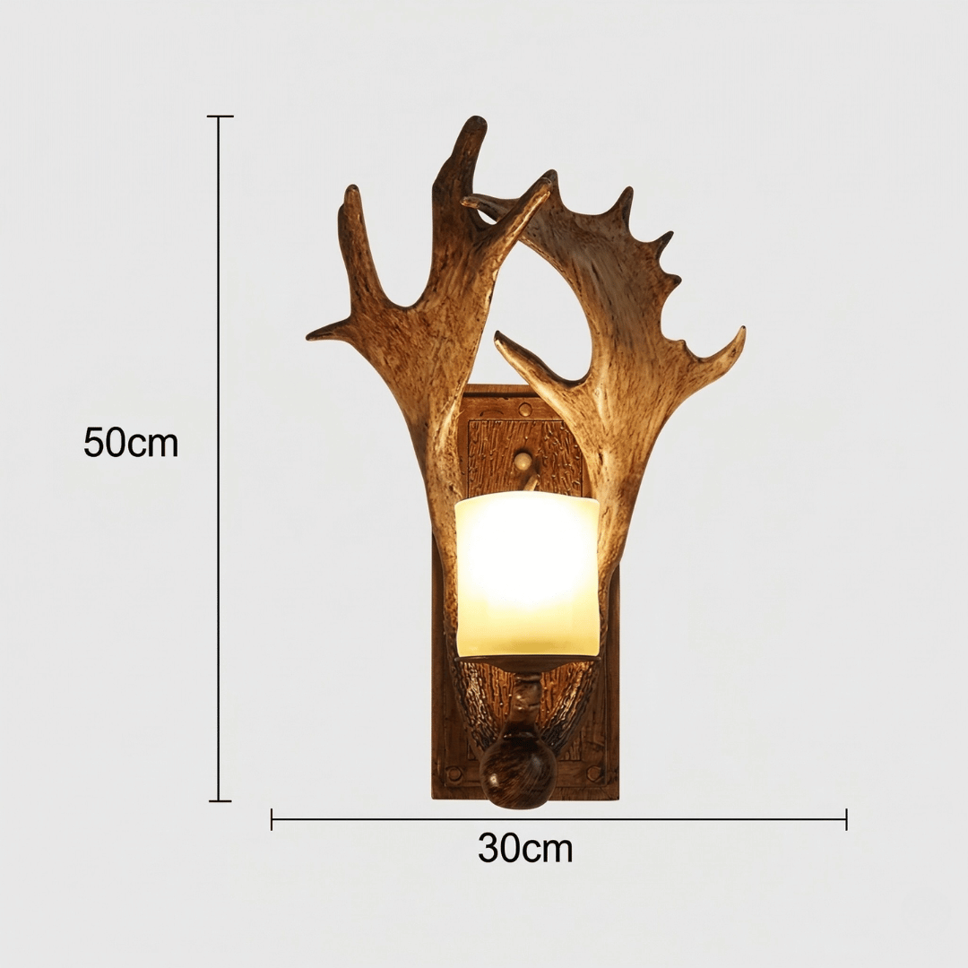 Resin Antler Wall Sconce