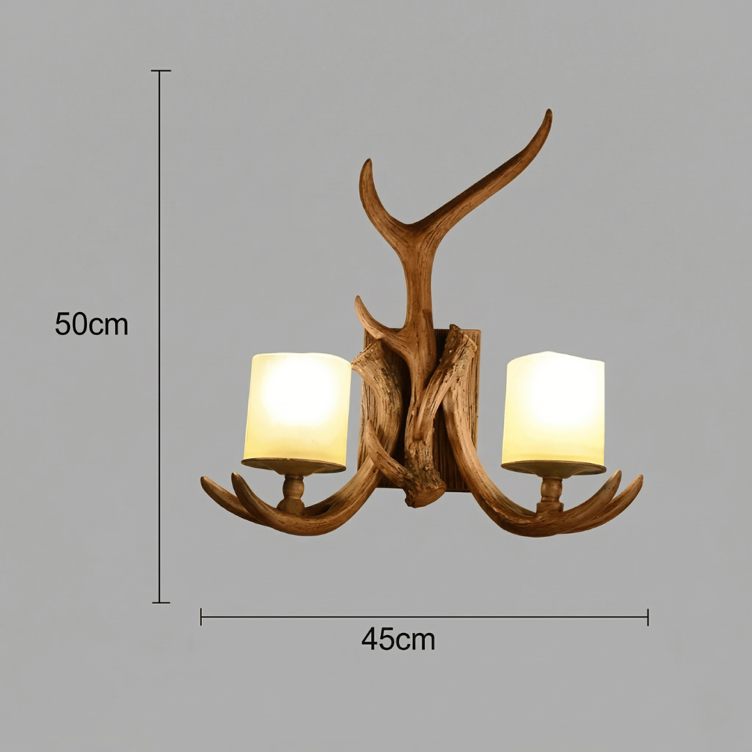 Resin Antler Wall Sconce