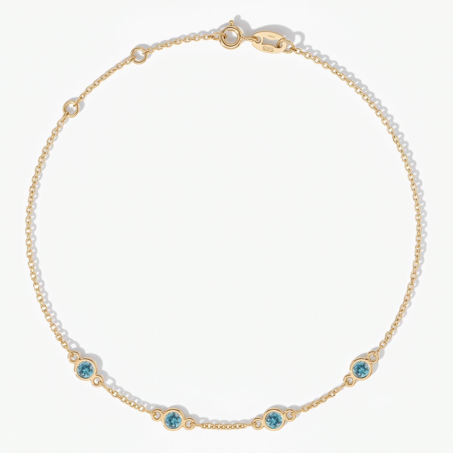 The Four Station Bracelet | Cable Chain