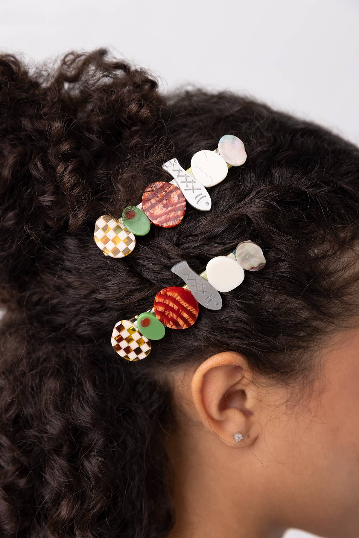 HORS D'OEUVRE CLIP| ACETATE ALLIGATOR HAIR CLIP