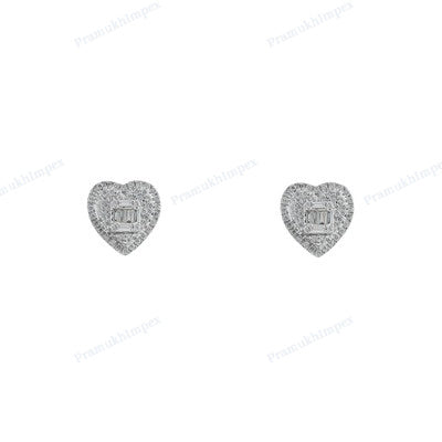 Heart Shape Beautiful Diamond Earrings