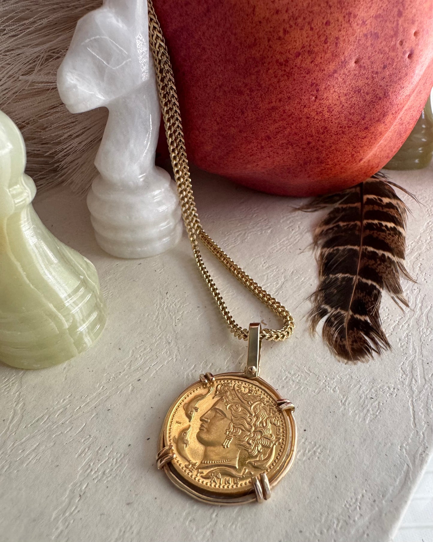 Estate 10k Yellow Gold Foxtail Chain