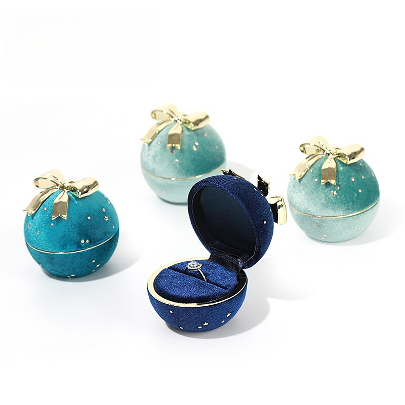 Romantic Spherical Bow-knot Jewelry Box for Ring and Necklace
