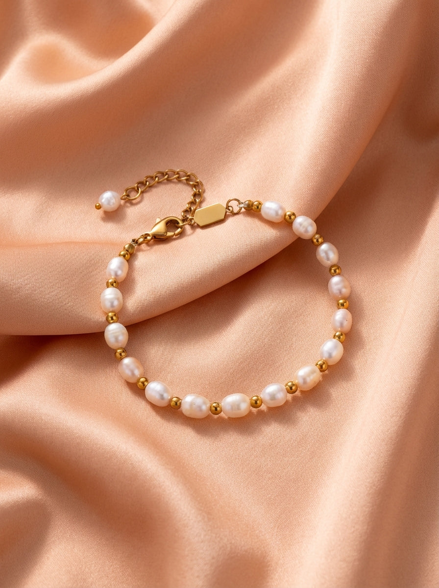 Bracelet Perles d'Eau Douce Amandine | Univers Parisienne Chic