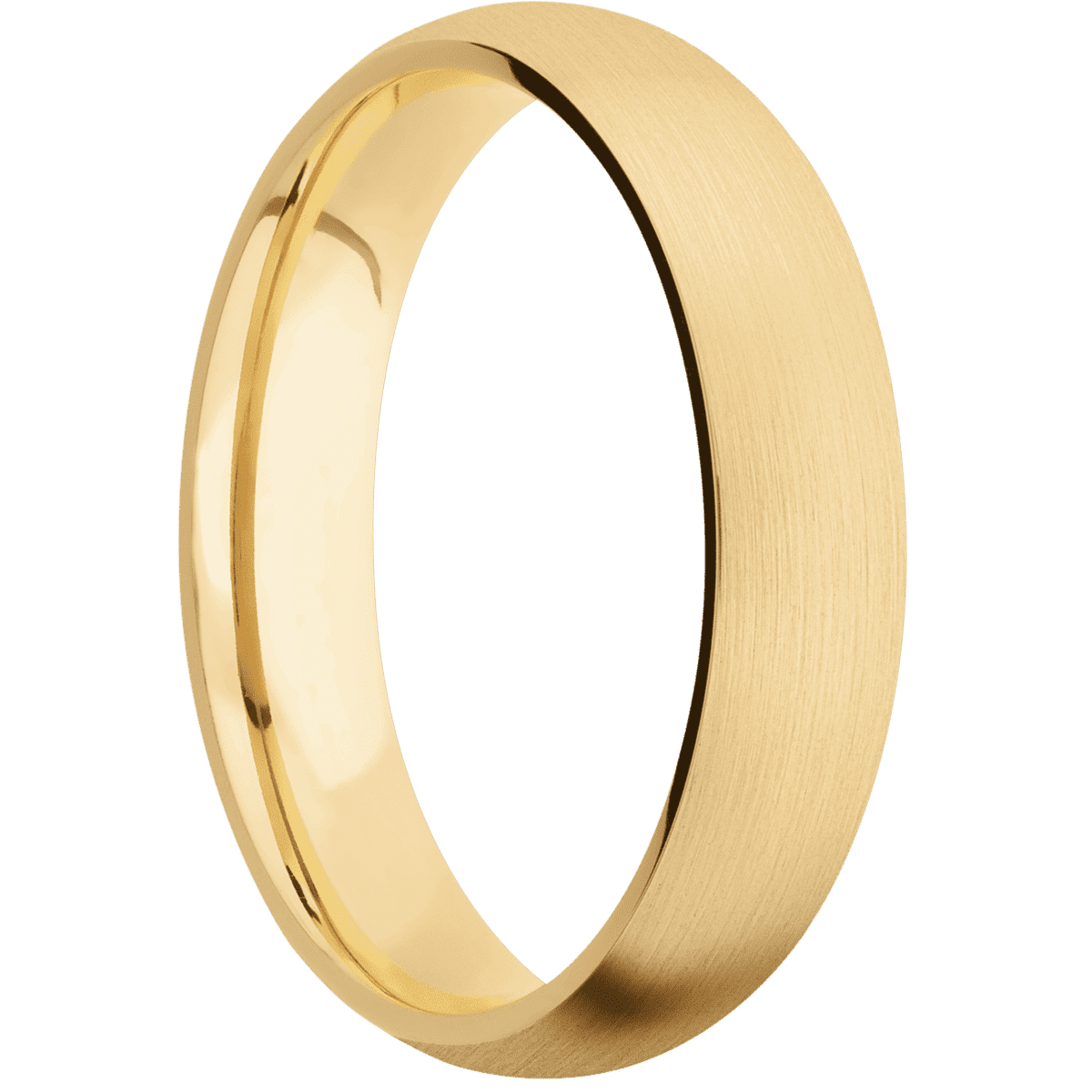 10K Yellow Gold + Satin Finish