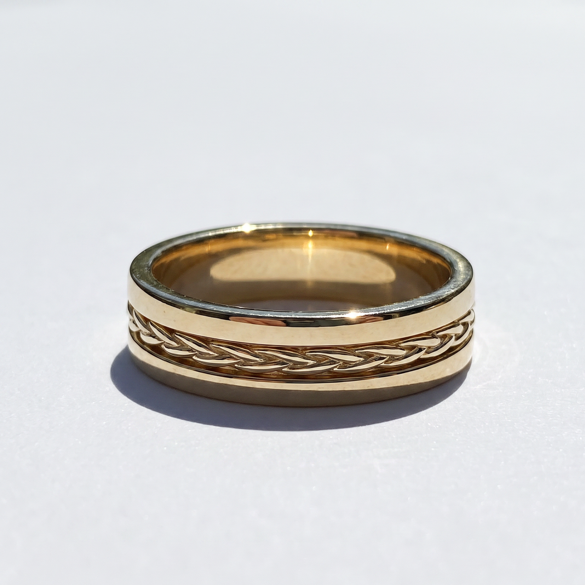 The Braided Men's Wedding Band