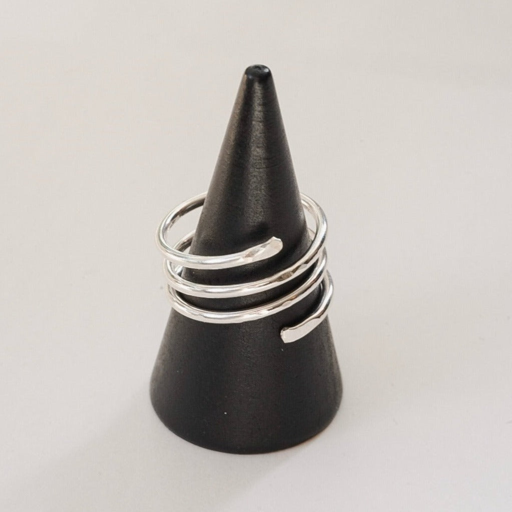 Spiral Stacking Ring in either Sterling Silver or 14 Karat Gold Fill