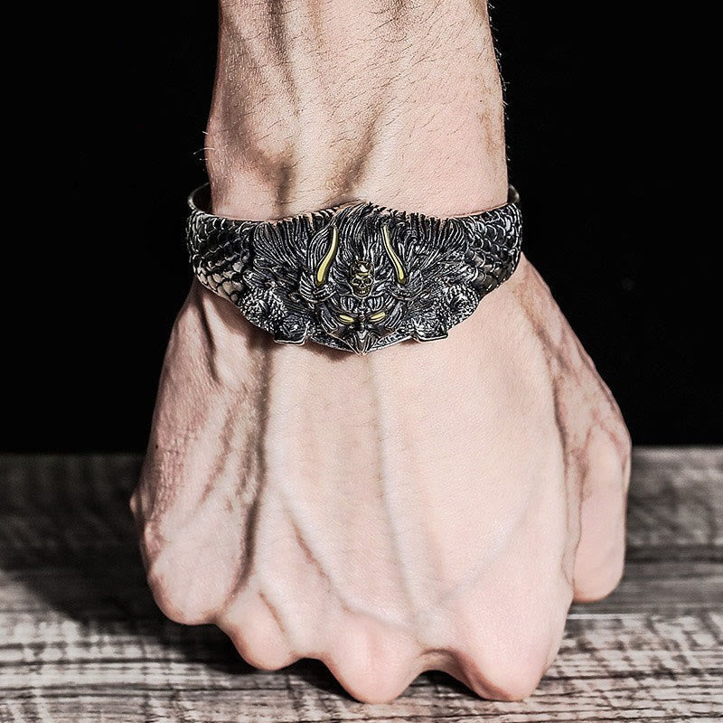 Fortune Jewel Tibetan Garuda Bird Wisdom Protection Bracelet Bangle