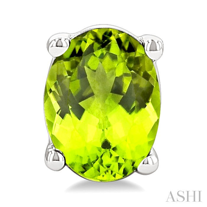 Oval Shape Gemstone Stud Earrings
