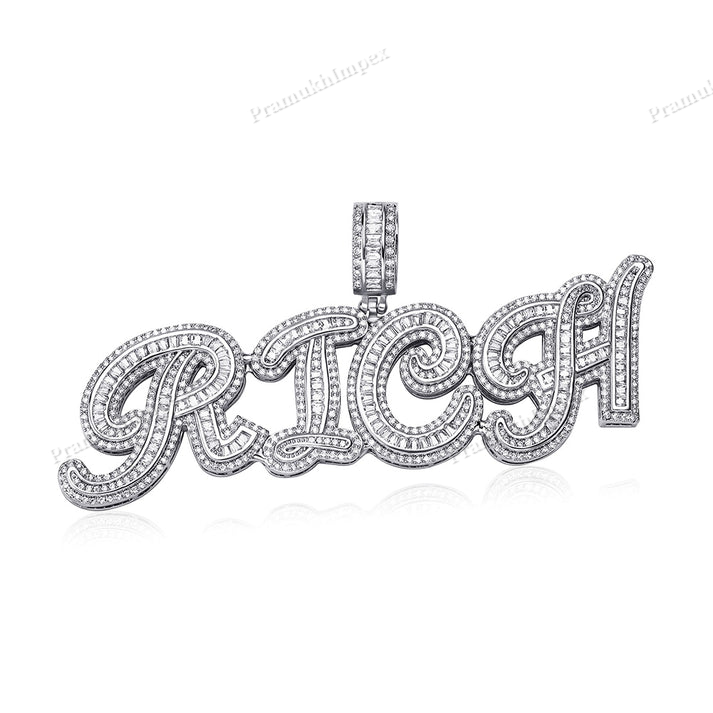 Moissanite Sterling Silver RICH Pendant