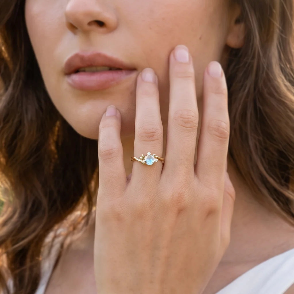 Sylvan Dream | Moonstone Vine Engagement Ring