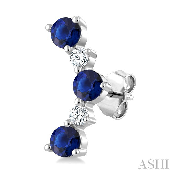 Gemstone & Petite Diamond Fashion Ear Climbers