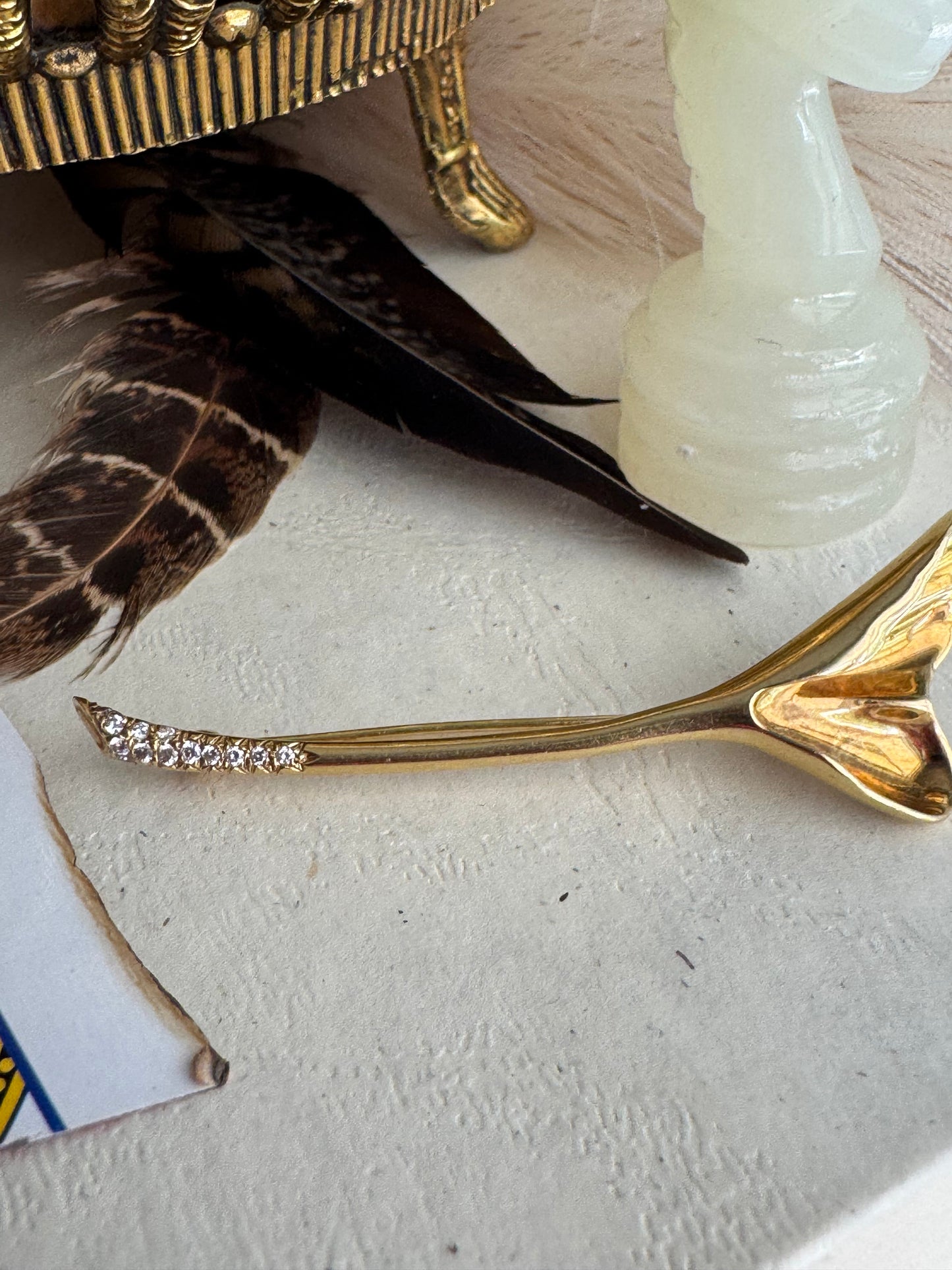 Estate 18k Tiffany & Co. Gingko Brooch/Pin