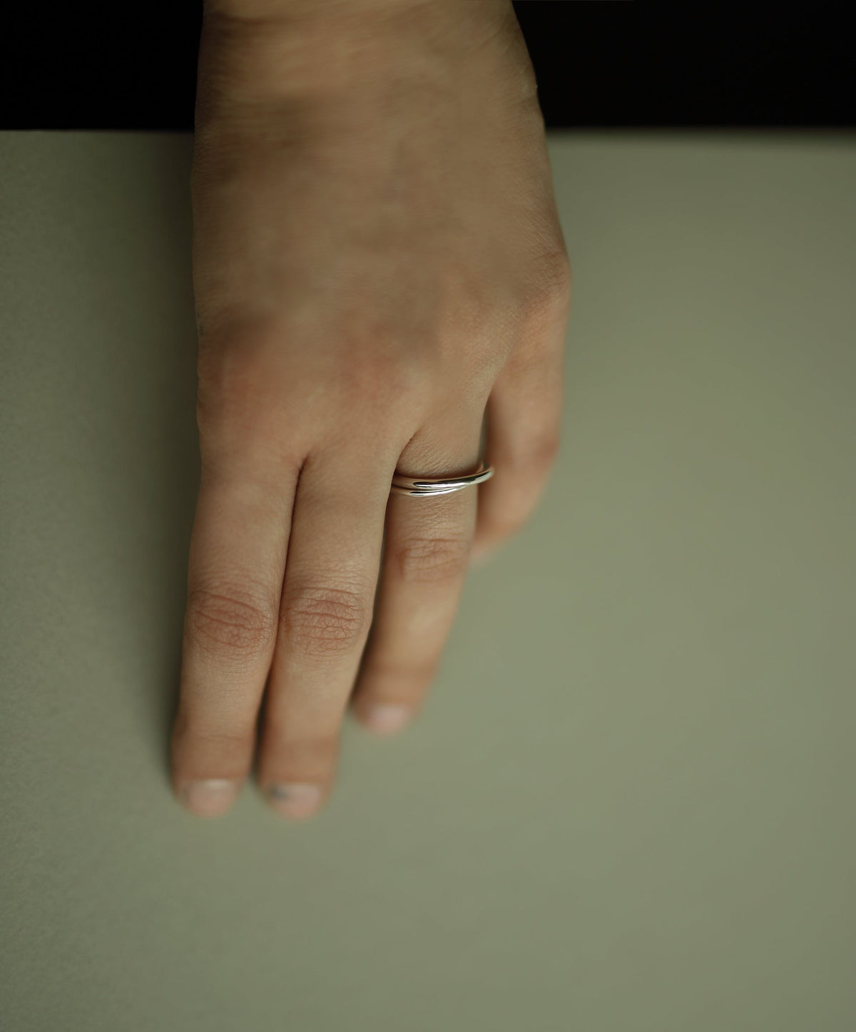 SILVER LOVERS RING