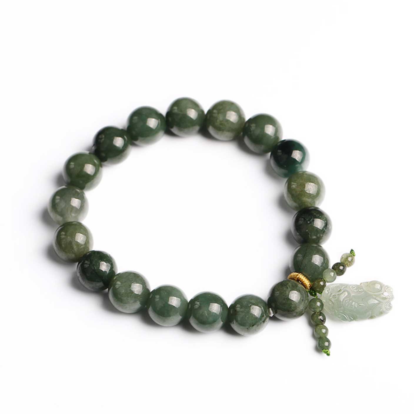 Natural Emerald Abundance Pixiu Bracelet