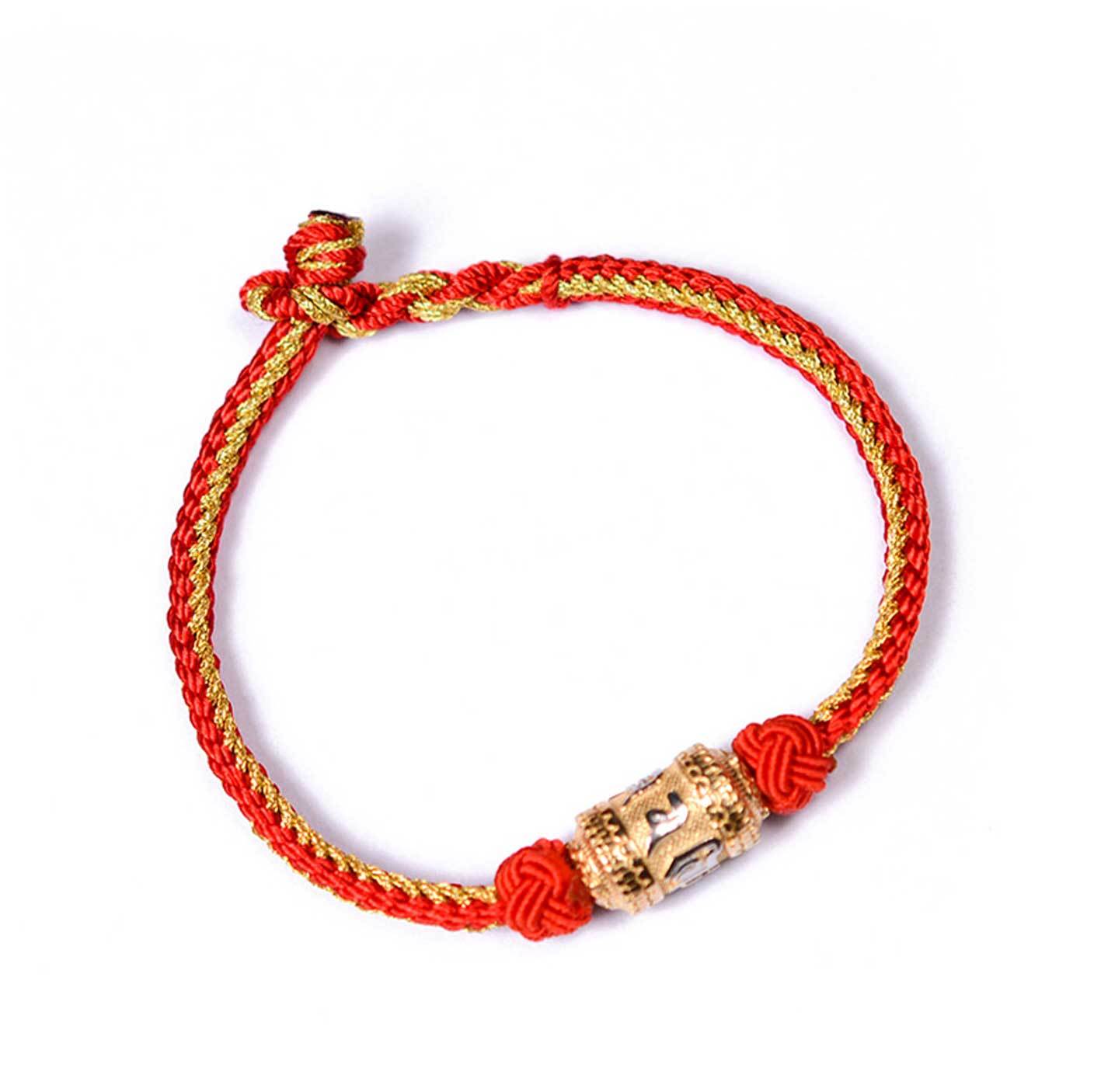 Lucky Red String Bracelet from Tibet