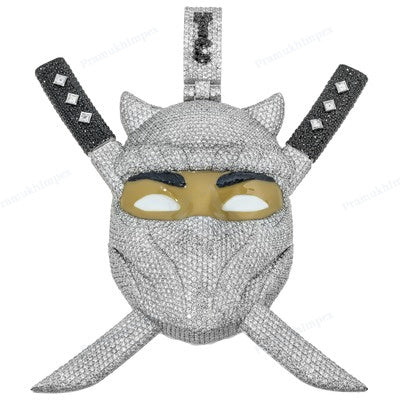 Moissanite Colorless Diamond Ninja Pendant For Rapper