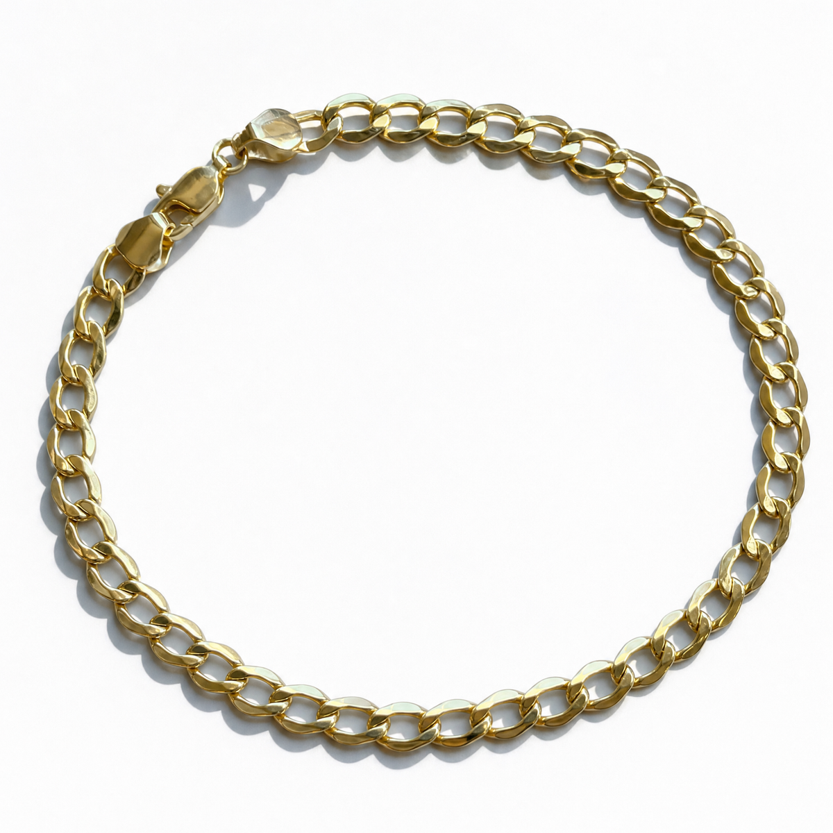 The Curb Link Bracelet | 4.5mm | 10K Yellow Gold