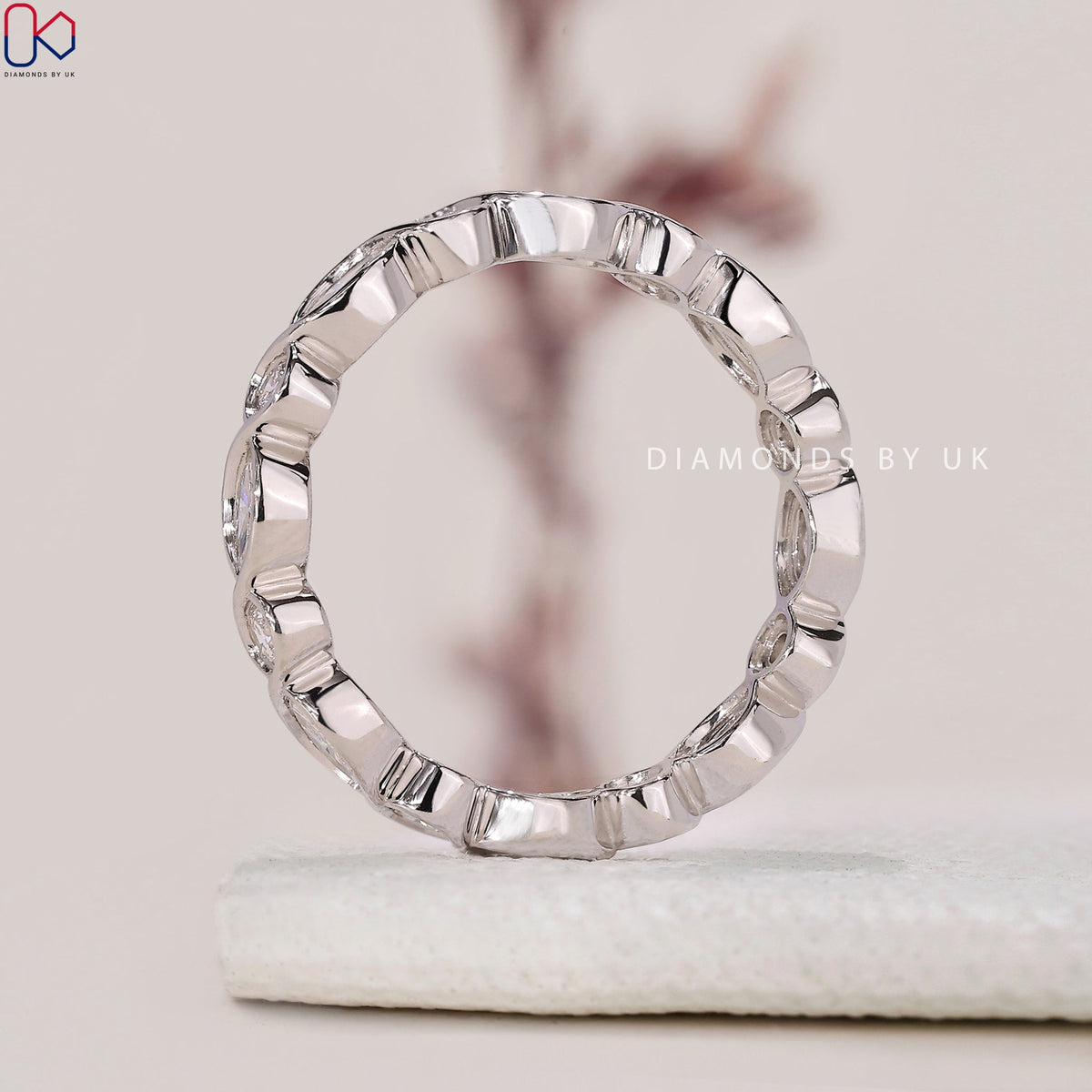 Marquise Wedding Band - Eternity Style