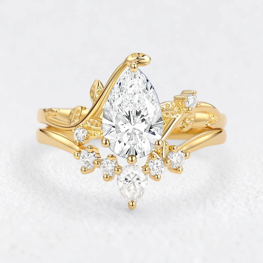 Eleonora’s Mirage | Pear Tanzanite Bridal Duo
