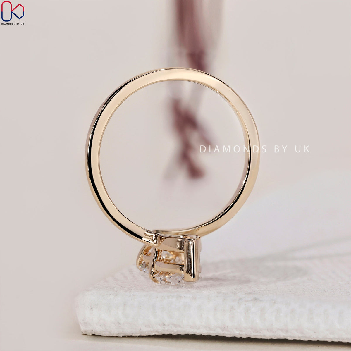 Toi et Moi Engagement Ring – Pear and Round Diamond