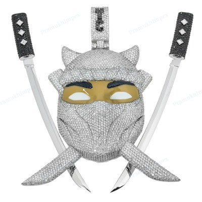 Moissanite Colorless Diamond Ninja Pendant For Rapper