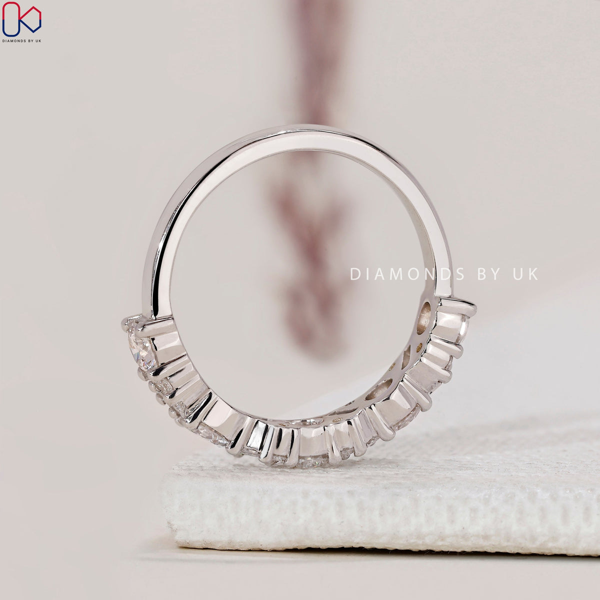 Half Eternity Band - Baguette And Round Diamond
