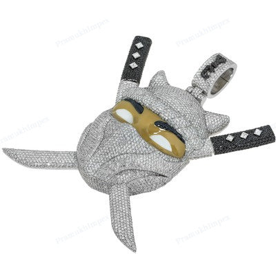 Moissanite Colorless Diamond Ninja Pendant For Rapper