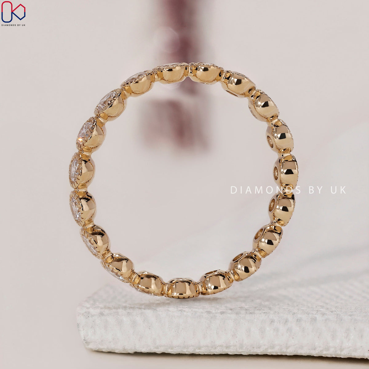 Diamond Eternity Band – Milgrain Setting