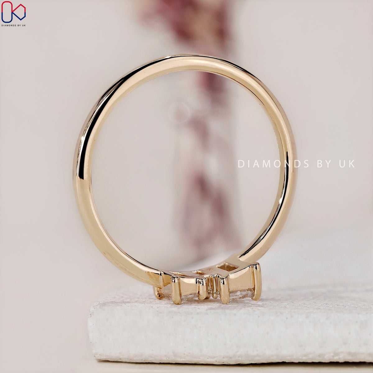 Baguette Diamond Ring - Yellow Gold