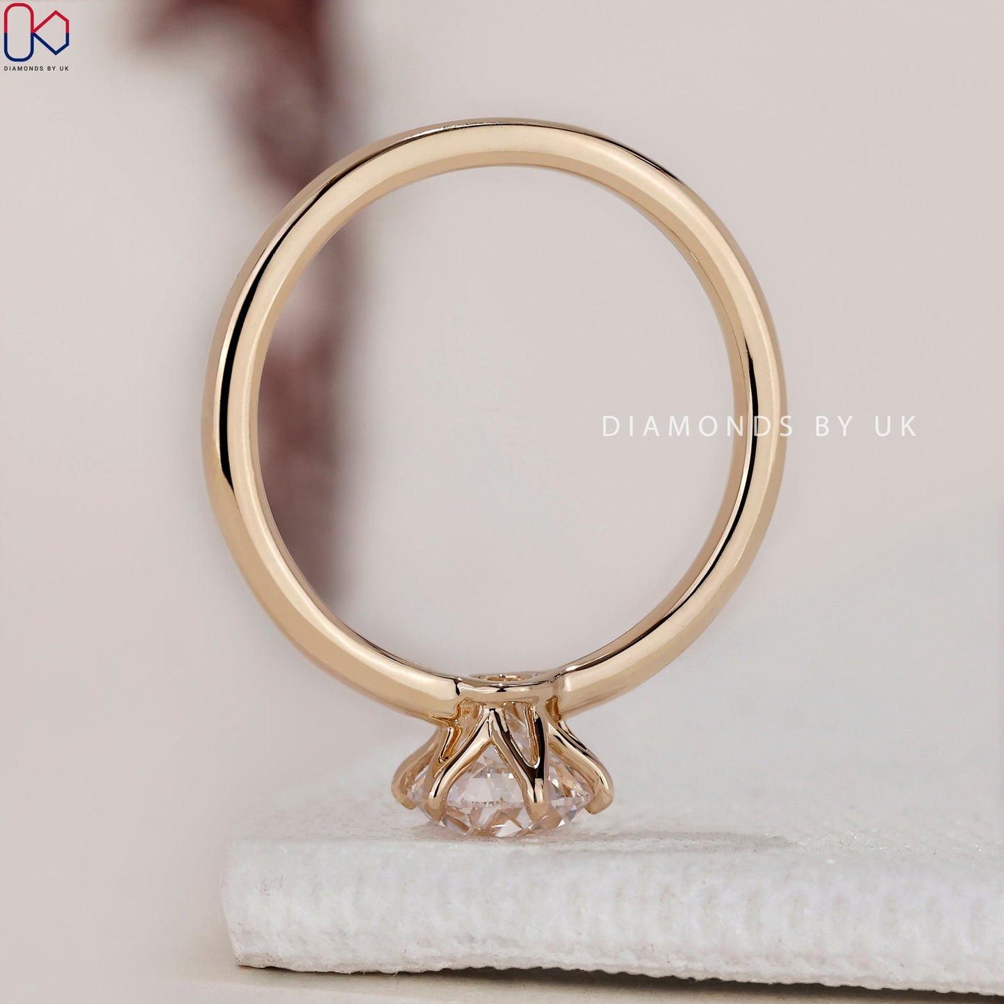 Round Diamond Engagement Ring - Old European Cut