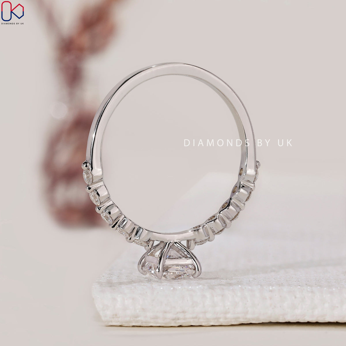 Shared Prong Diamond Eternity Ring In Cushion Diamond