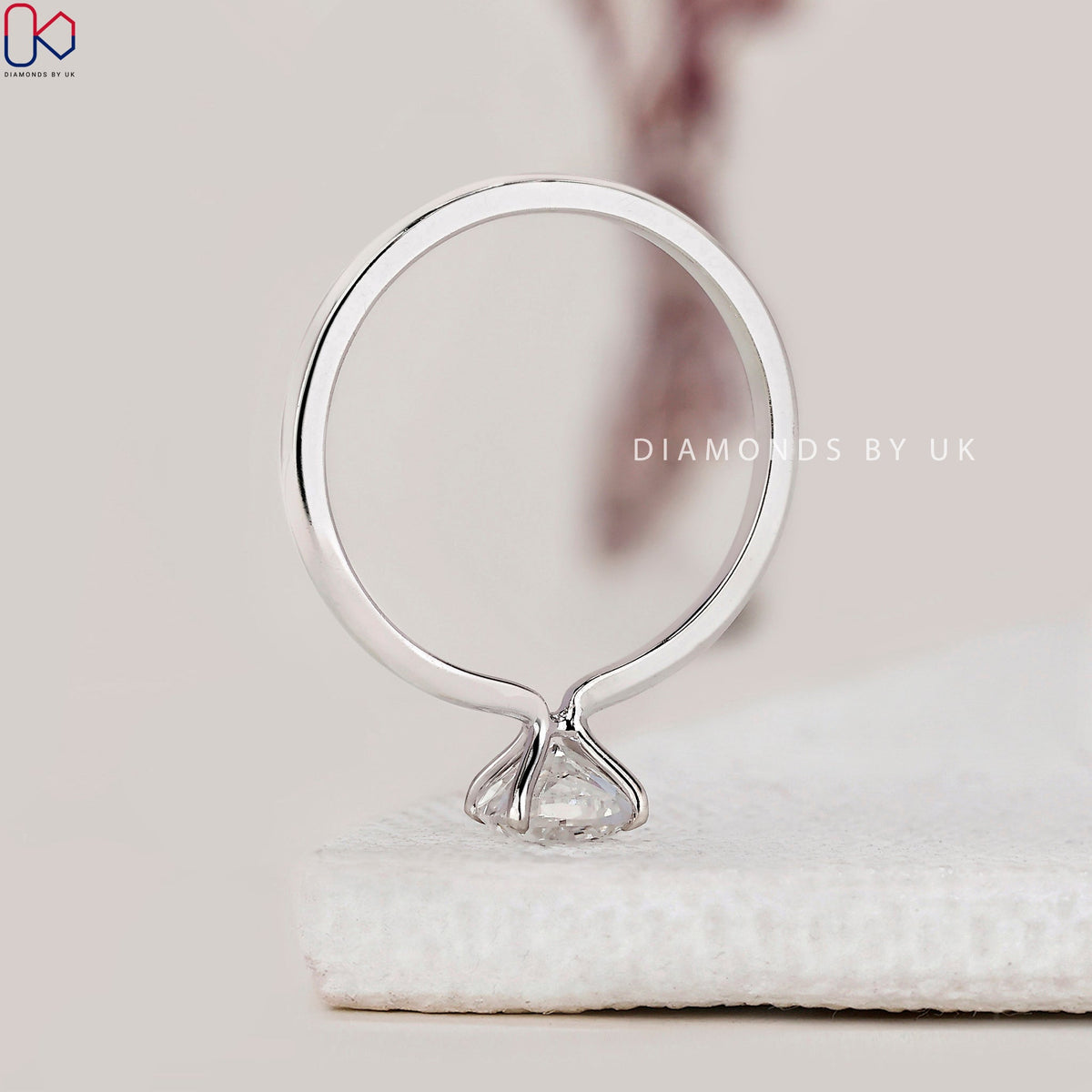 Cushion Diamond Solitaire Engagement Ring