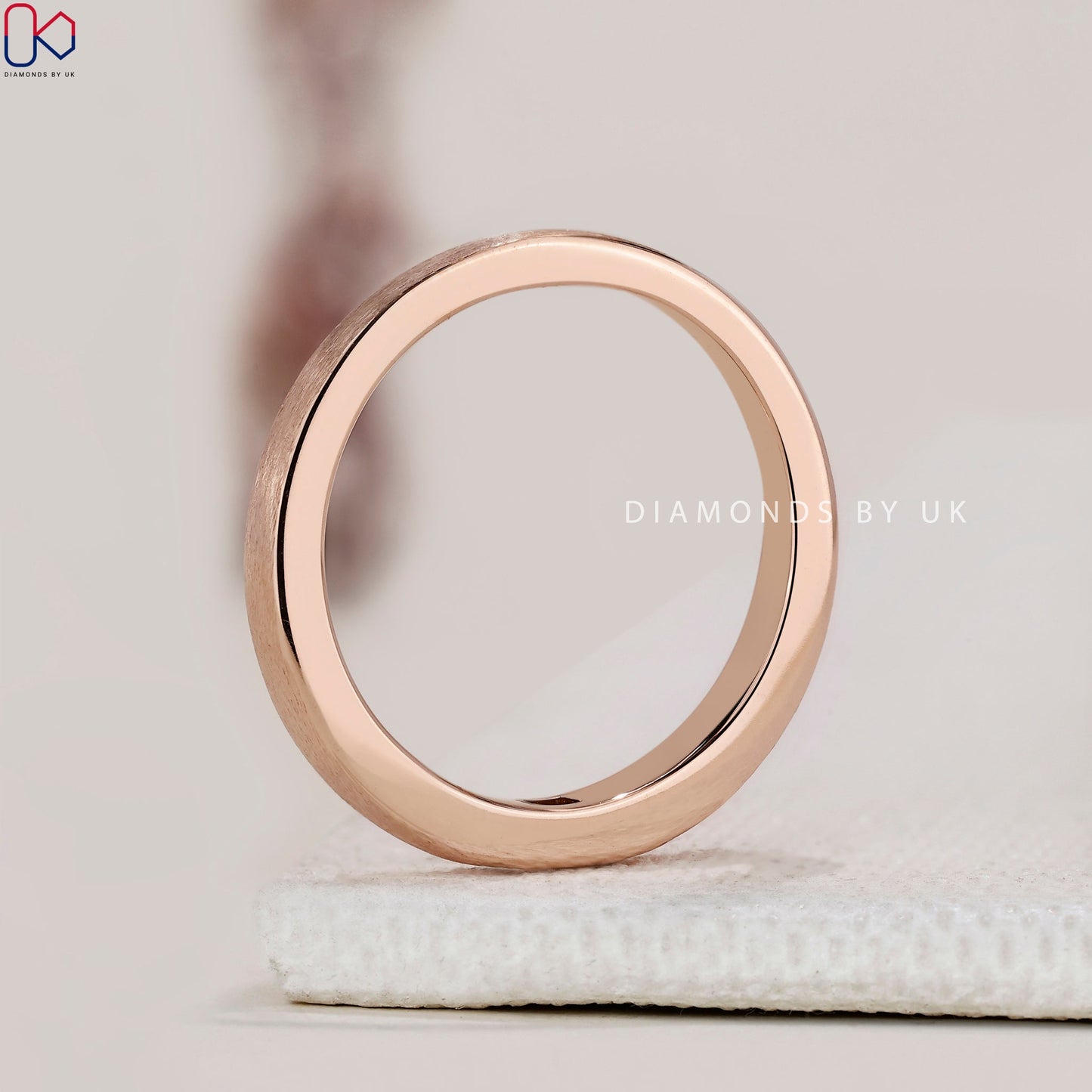 Baguette Cut Diamond Matt Finish Band