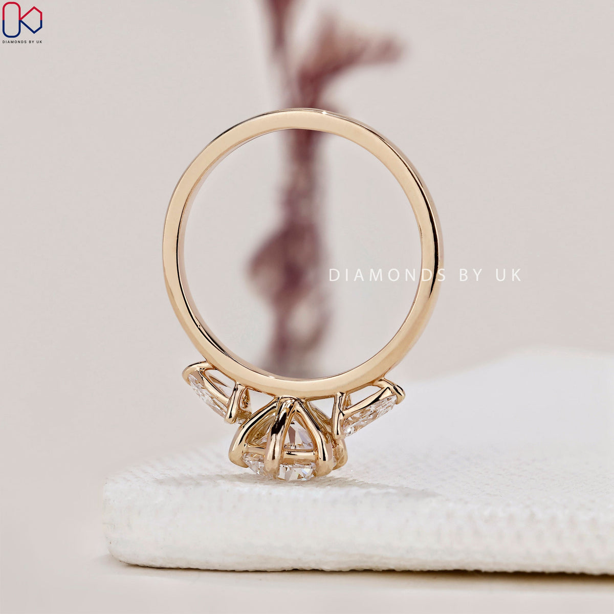 3 Stone Diamond Engagement Ring